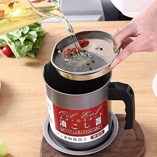 1.4L Fryer Oil Filter Pot
