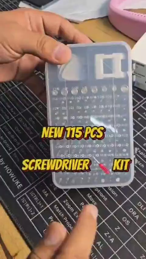 115 In 1 Stainless Steel Magnetic Screwdriver Driver Set